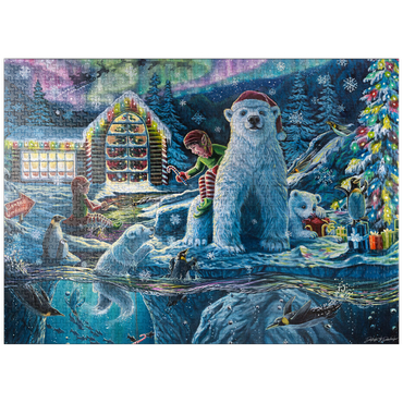puzzleplate Christmas Eve at Santa's Workshop - Dakota Daetwiler 1000 Jigsaw Puzzle