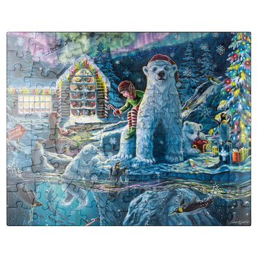 puzzleplate Christmas Eve at Santa's Workshop - Dakota Daetwiler 100 Jigsaw Puzzle