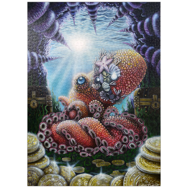 puzzleplate Agora Octopus Treasure - Dakota Daetwiler 1000 Jigsaw Puzzle