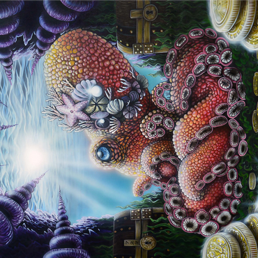 Agora Octopus Treasure - Dakota Daetwiler 1000 Jigsaw Puzzle 3D Modell