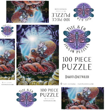 Agora Octopus Treasure - Dakota Daetwiler 100 Jigsaw Puzzle box 3D Modell
