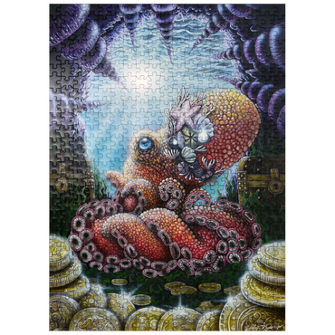 puzzleplate Agora Octopus Treasure - Dakota Daetwiler 500 Jigsaw Puzzle