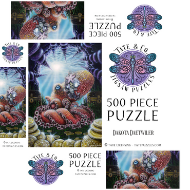 Agora Octopus Treasure - Dakota Daetwiler 500 Jigsaw Puzzle box 3D Modell