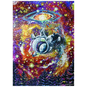 puzzleplate Abduction Astronaut Space Galaxy - Dakota Daetwiler 500 Jigsaw Puzzle