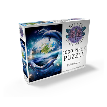 Star Dolphin from the Deep Space Seas - Random Galaxy 1000 Jigsaw Puzzle box view2