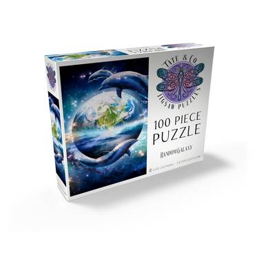 Star Dolphin from the Deep Space Seas - Random Galaxy 100 Jigsaw Puzzle box view2