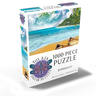 Beach Vacation Paradise Getaway - Random Galaxy 1000 Jigsaw Puzzle box view2