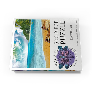 Beach Vacation Paradise Getaway - Random Galaxy 500 Jigsaw Puzzle box view3