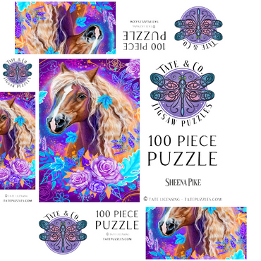 Horse Animal Spirit - Sheena Pike 100 Jigsaw Puzzle box 3D Modell