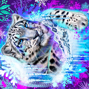 Snow Leopard Animal Spirit - Sheena Pike 500 Jigsaw Puzzle 3D Modell