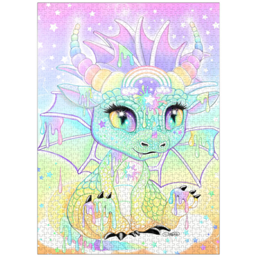 puzzleplate Sweet Pastel Lil Dragon - Sheena Pike 1000 Jigsaw Puzzle
