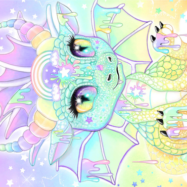 Sweet Pastel Lil Dragon - Sheena Pike 1000 Jigsaw Puzzle 3D Modell