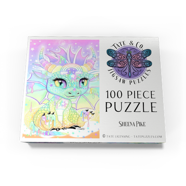 Sweet Pastel Lil Dragon - Sheena Pike 100 Jigsaw Puzzle box view3