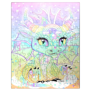 puzzleplate Sweet Pastel Lil Dragon - Sheena Pike 100 Jigsaw Puzzle