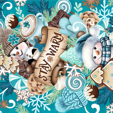 Sweet Snowman Christmas Stack - Sheena Pike 1000 Jigsaw Puzzle 3D Modell