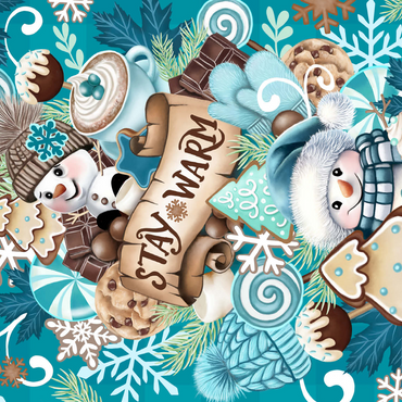 Sweet Snowman Christmas Stack - Sheena Pike 500 Jigsaw Puzzle 3D Modell