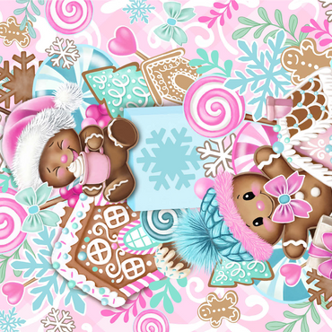 Sweet Gingerbread Christmas Stack - Sheena Pike 1000 Jigsaw Puzzle 3D Modell