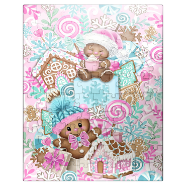 puzzleplate Sweet Gingerbread Christmas Stack - Sheena Pike 100 Jigsaw Puzzle