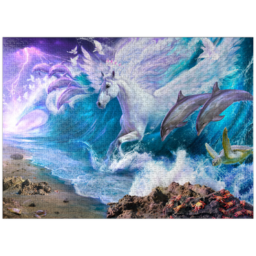 puzzleplate Strength and Grace Ocean Horse - Jeff Haynie 1000 Jigsaw Puzzle