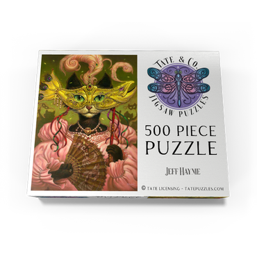 Incatneato Mardi Gras Cat - Jeff Haynie 500 Jigsaw Puzzle box view3
