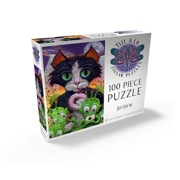 Cats Aliens And Donuts - Jeff Haynie 100 Jigsaw Puzzle box view2