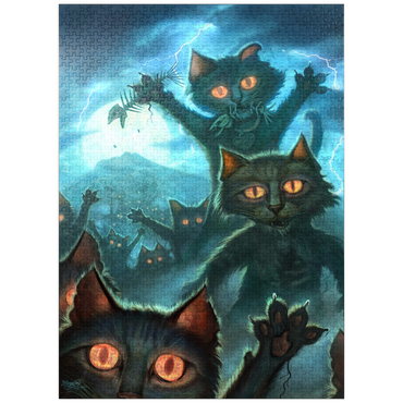 puzzleplate Zombie Cats - Jeff Haynie 1000 Jigsaw Puzzle