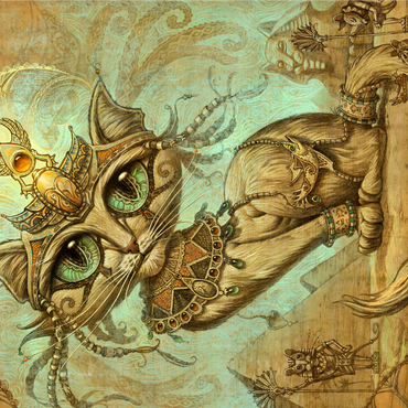 Cleopatra Egyptian Cat - Jeff Haynie 1000 Jigsaw Puzzle 3D Modell