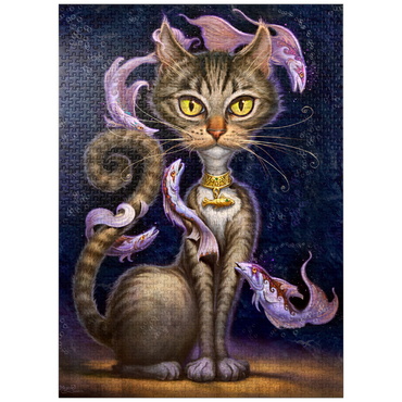 puzzleplate Feline Fantasy Cat - Jeff Haynie 1000 Jigsaw Puzzle