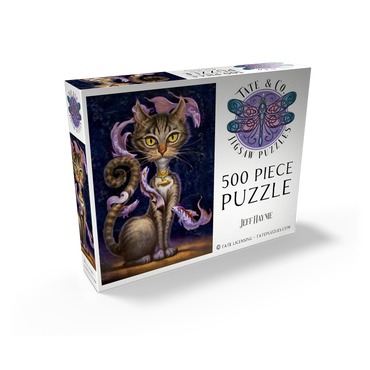 Feline Fantasy Cat - Jeff Haynie 500 Jigsaw Puzzle box view2
