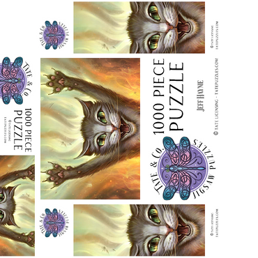 Psycho Cat - Jeff Haynie 1000 Jigsaw Puzzle box 3D Modell