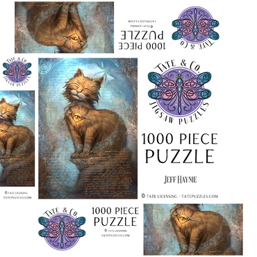 Eyes Of Faith Praying Cat - Jeff Haynie 1000 Jigsaw Puzzle box 3D Modell