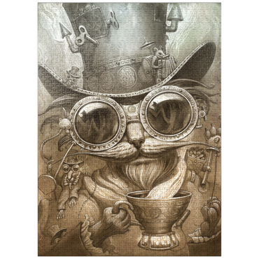 puzzleplate Steampunk Cat Daddy - Jeff Haynie 1000 Jigsaw Puzzle