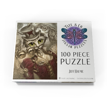 Lady Steam Steampunk Cat - Jeff Haynie 100 Jigsaw Puzzle box view3