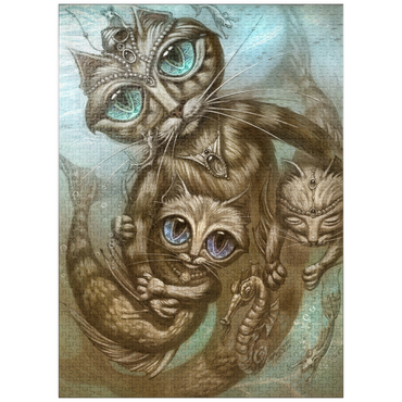 puzzleplate PurrMaid Mermaid Cat - Jeff Haynie 1000 Jigsaw Puzzle