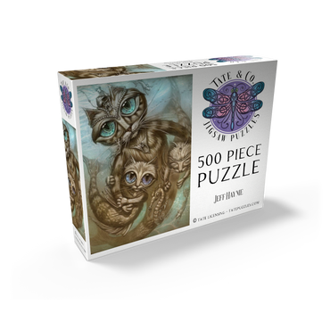 PurrMaid Mermaid Cat - Jeff Haynie 500 Jigsaw Puzzle box view2