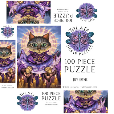 Saint Of Salmons Cat - Jeff Haynie 100 Jigsaw Puzzle box 3D Modell