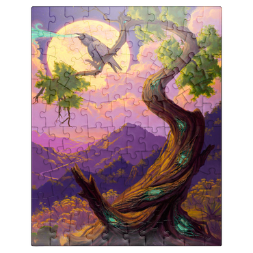 puzzleplate Answer The Call Mystical Raven Tree - Jeff Haynie 100 Jigsaw Puzzle