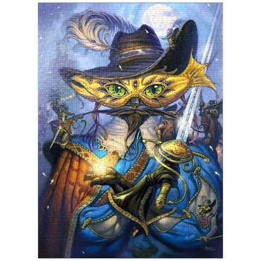puzzleplate Cavalier Cat Musketeer - Jeff Haynie 1000 Jigsaw Puzzle