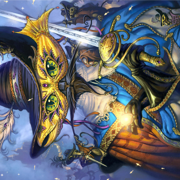 Cavalier Cat Musketeer - Jeff Haynie 1000 Jigsaw Puzzle 3D Modell