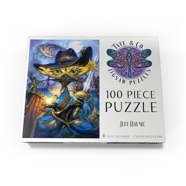 Cavalier Cat Musketeer - Jeff Haynie 100 Jigsaw Puzzle box view3