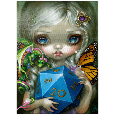 puzzleplate 20 Sided Dice Fairy - Jasmine Becket-Griffith 1000 Jigsaw Puzzle