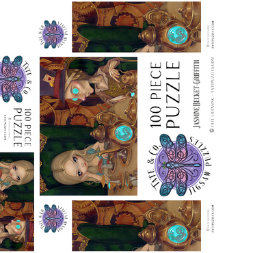 Alice and the Mad Hatter - Jasmine Becket-Griffith 100 Jigsaw Puzzle box 3D Modell