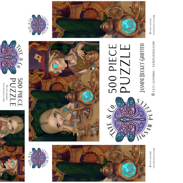 Alice and the Mad Hatter - Jasmine Becket-Griffith 500 Jigsaw Puzzle box 3D Modell