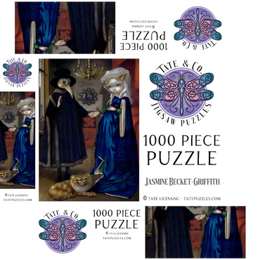 Alice in a Van Eyck Portrait - Jasmine Becket-Griffith 1000 Jigsaw Puzzle box 3D Modell