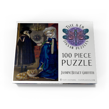 Alice in a Van Eyck Portrait - Jasmine Becket-Griffith 100 Jigsaw Puzzle box view3