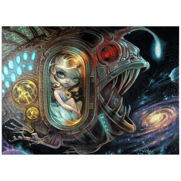 puzzleplate Anglerfish Starship - Jasmine Becket-Griffith 1000 Jigsaw Puzzle