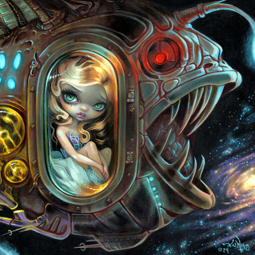Anglerfish Starship - Jasmine Becket-Griffith 1000 Jigsaw Puzzle 3D Modell