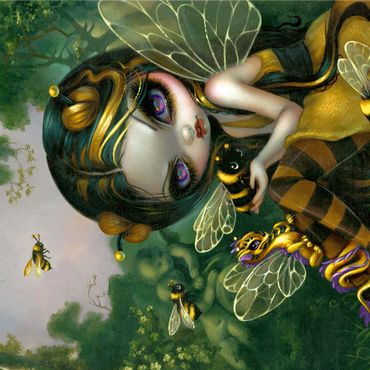 Bumblebee Dragonling - Jasmine Becket-Griffith 1000 Jigsaw Puzzle 3D Modell