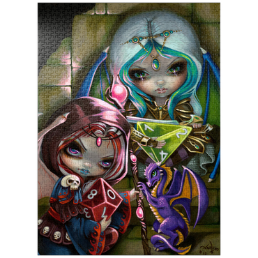 puzzleplate Dice Dragonlings - Jasmine Becket-Griffith 1000 Jigsaw Puzzle