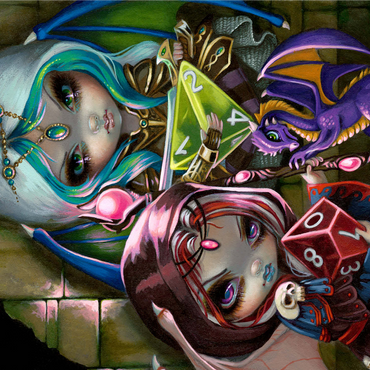 Dice Dragonlings - Jasmine Becket-Griffith 1000 Jigsaw Puzzle 3D Modell